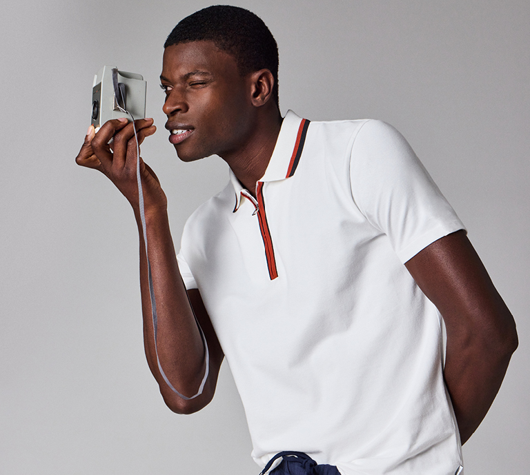 Picture of a man wearing Paul Smith suit