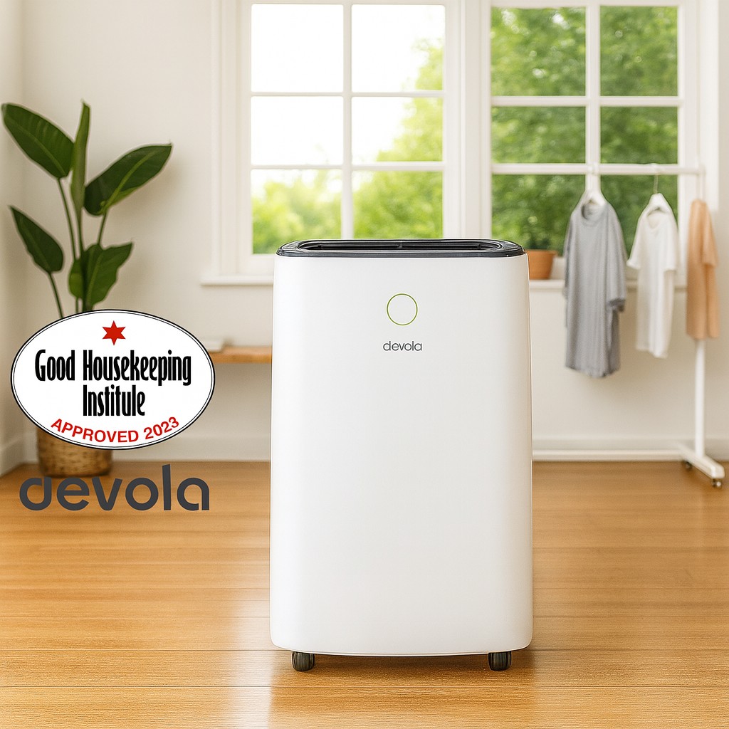 Sponsored - Devola dehumidifiers. Tested, trusted, awarded. Shop now button