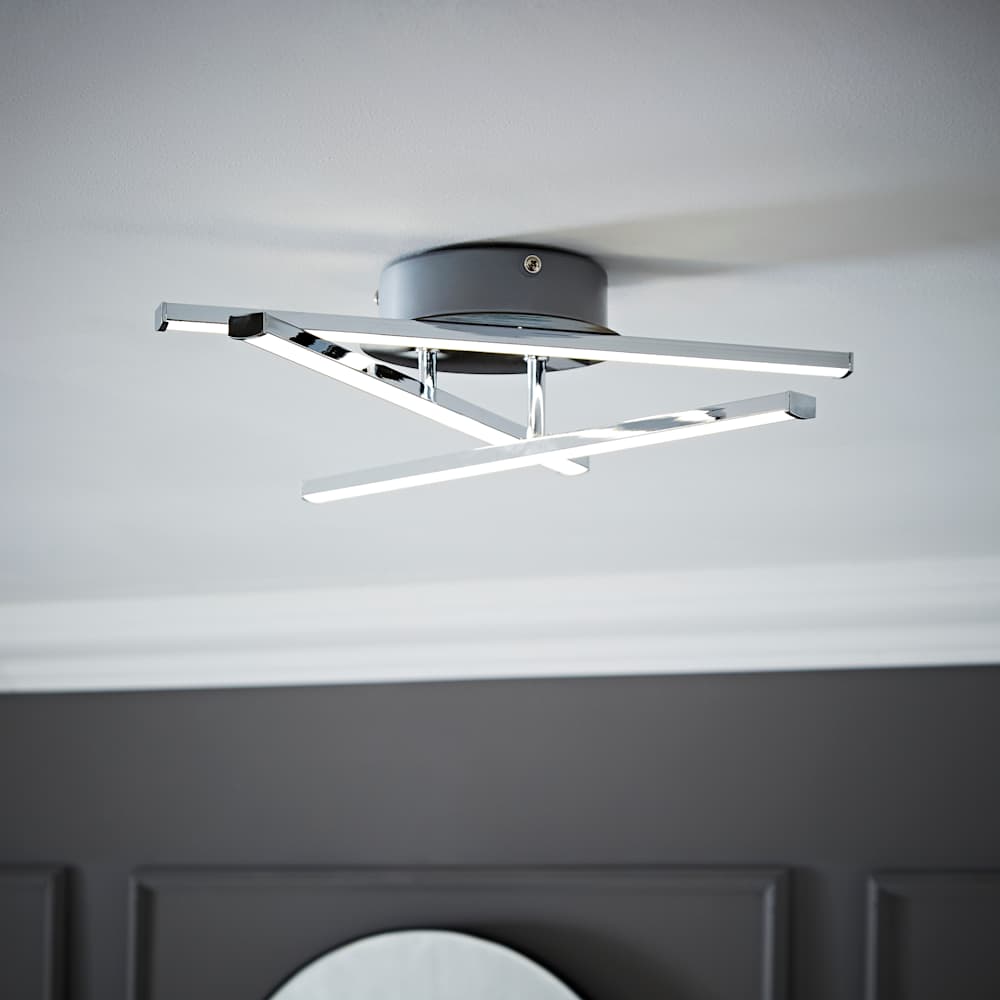 ValueLights Chrome 3 Arm Adjustable Ceiling Light Sponsored 