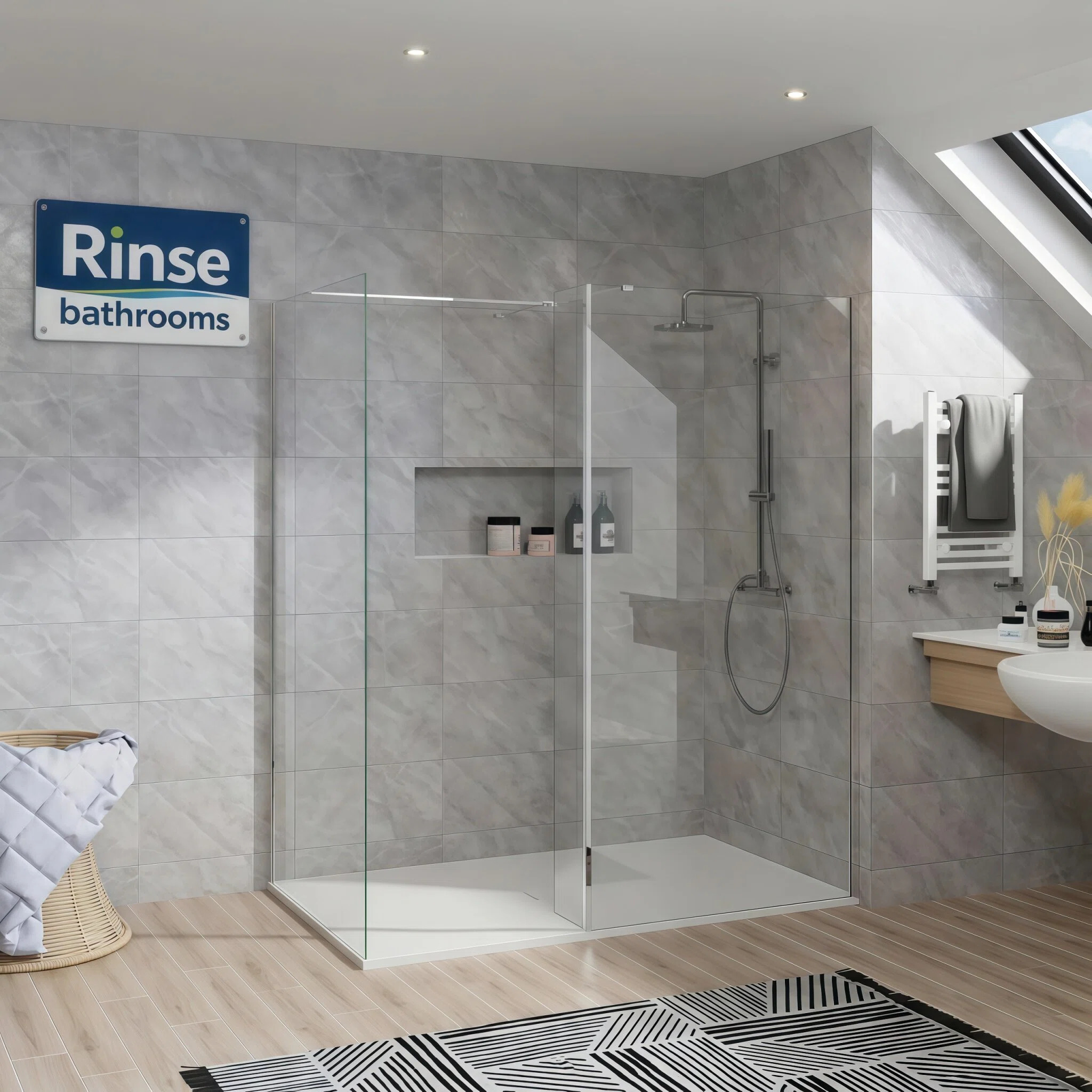 Sponsored Customizable wet room screens in multiple colours and sizes