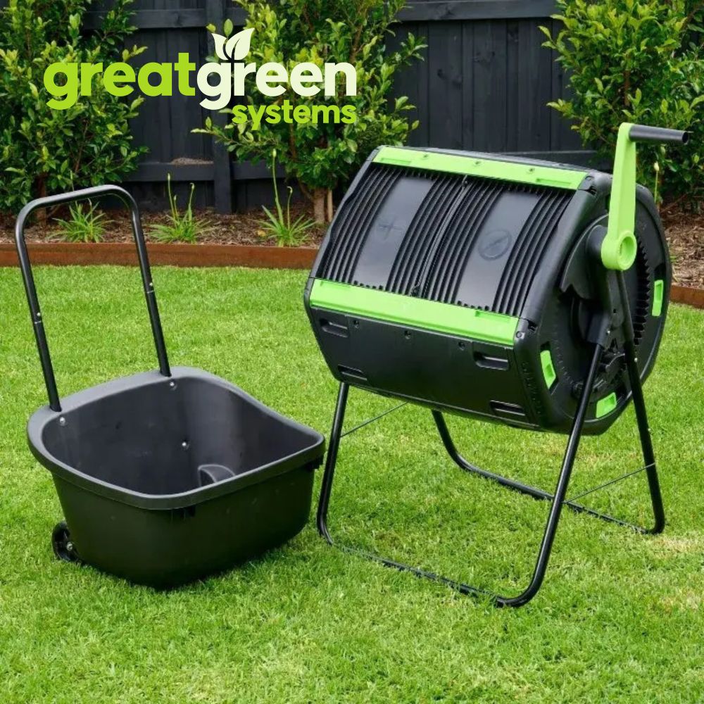 Tumbler Compost Bin with Cart