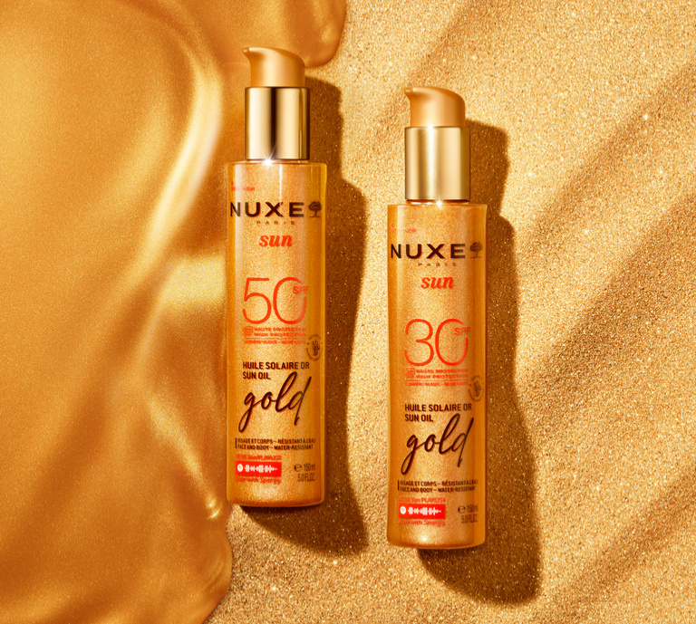 NUXE
Sun Oil Gold High Protection SPF 50, 150ml AND NUXE
Sun Oil Gold High Protection SPF 30, 150ml
