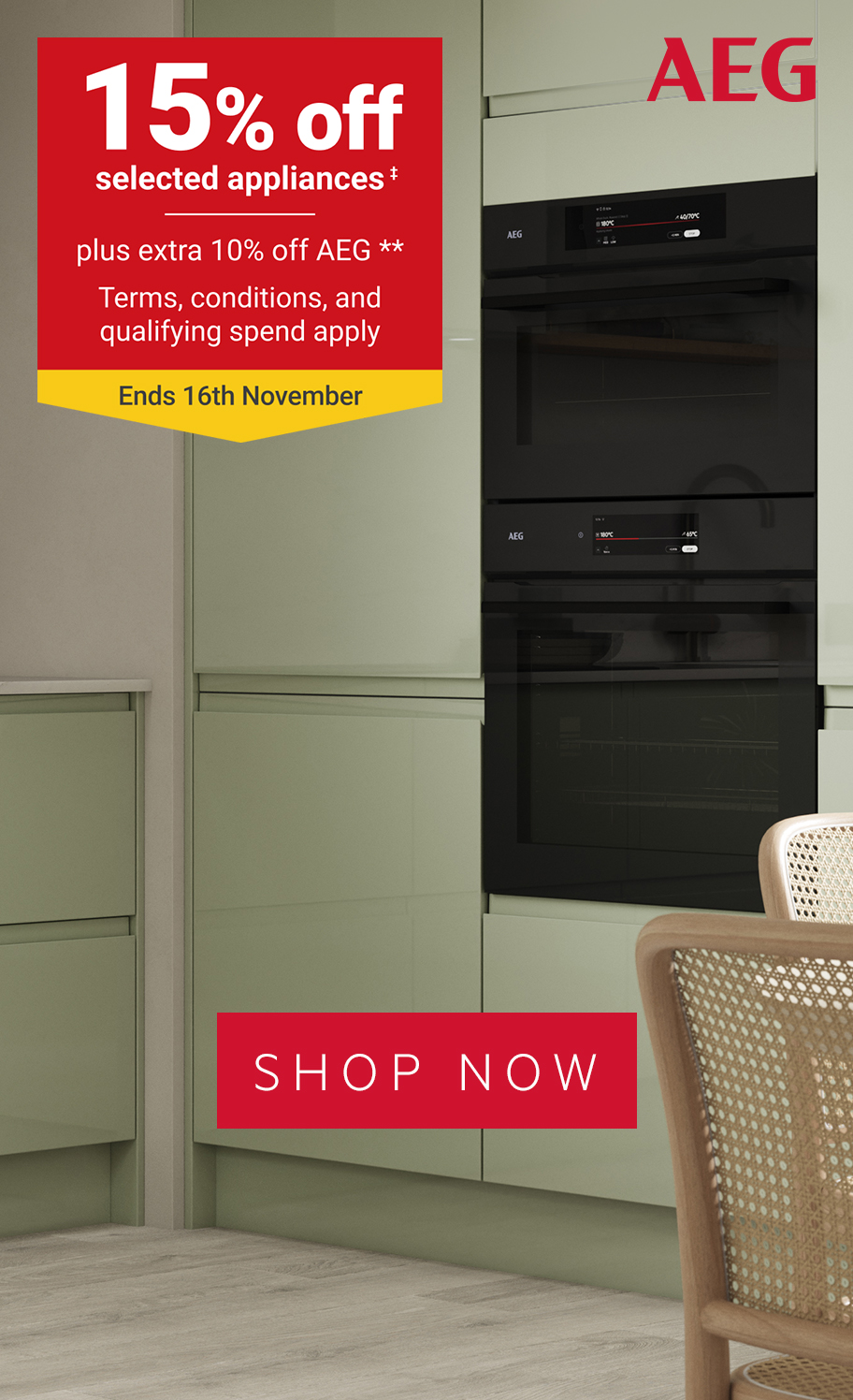 Click through to AEG kitchen appliances