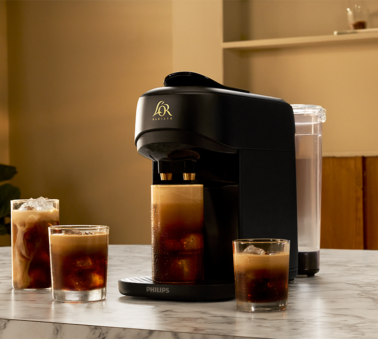 Enjoy hot & Iced coffee creations, with Intensity Boost function and 19 different coffee creations