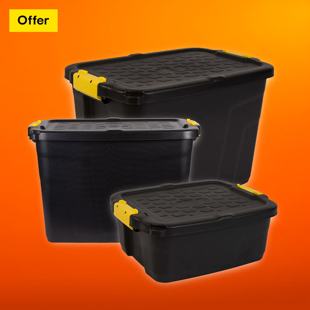 20% off Strata heavy duty storage boxes. Shop now.