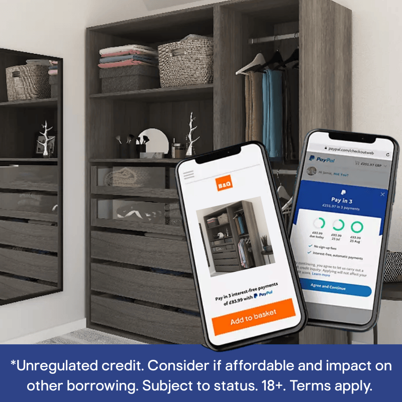 Sponsored banner for PayPal. Pay in 3. Find out more.