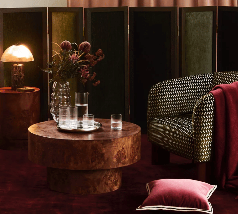 An image showing a variety of home accessories in a range of colours