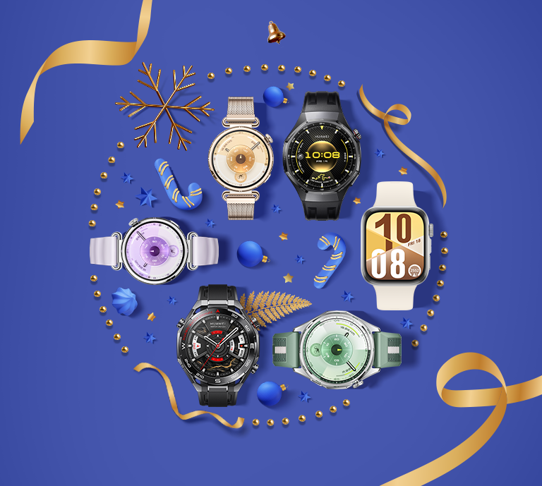 Featuring various HUAWEI Smartwatches for holiday gifts