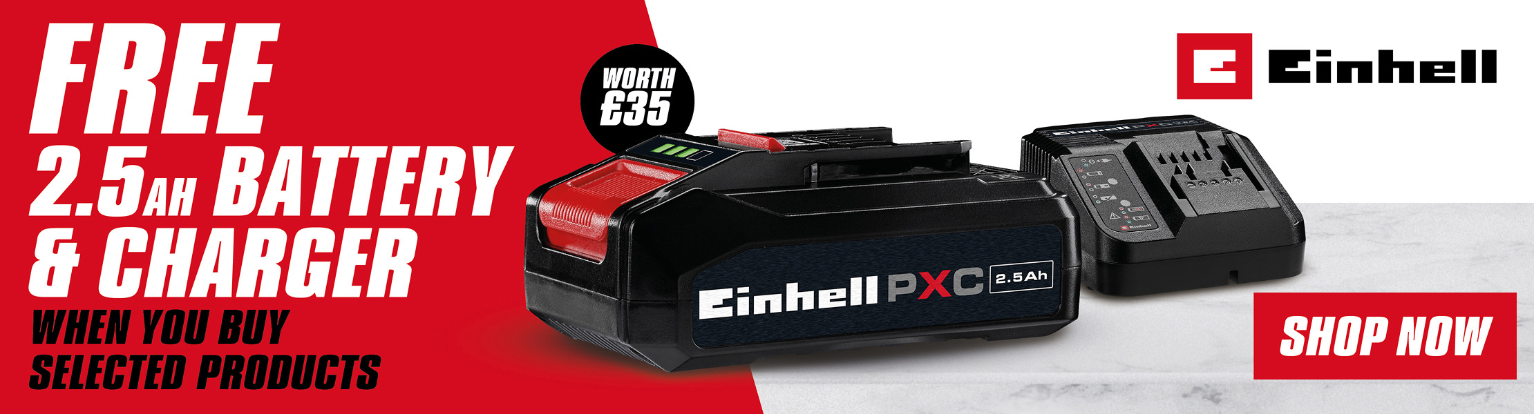 Einhell cordless power tools free battery and charger