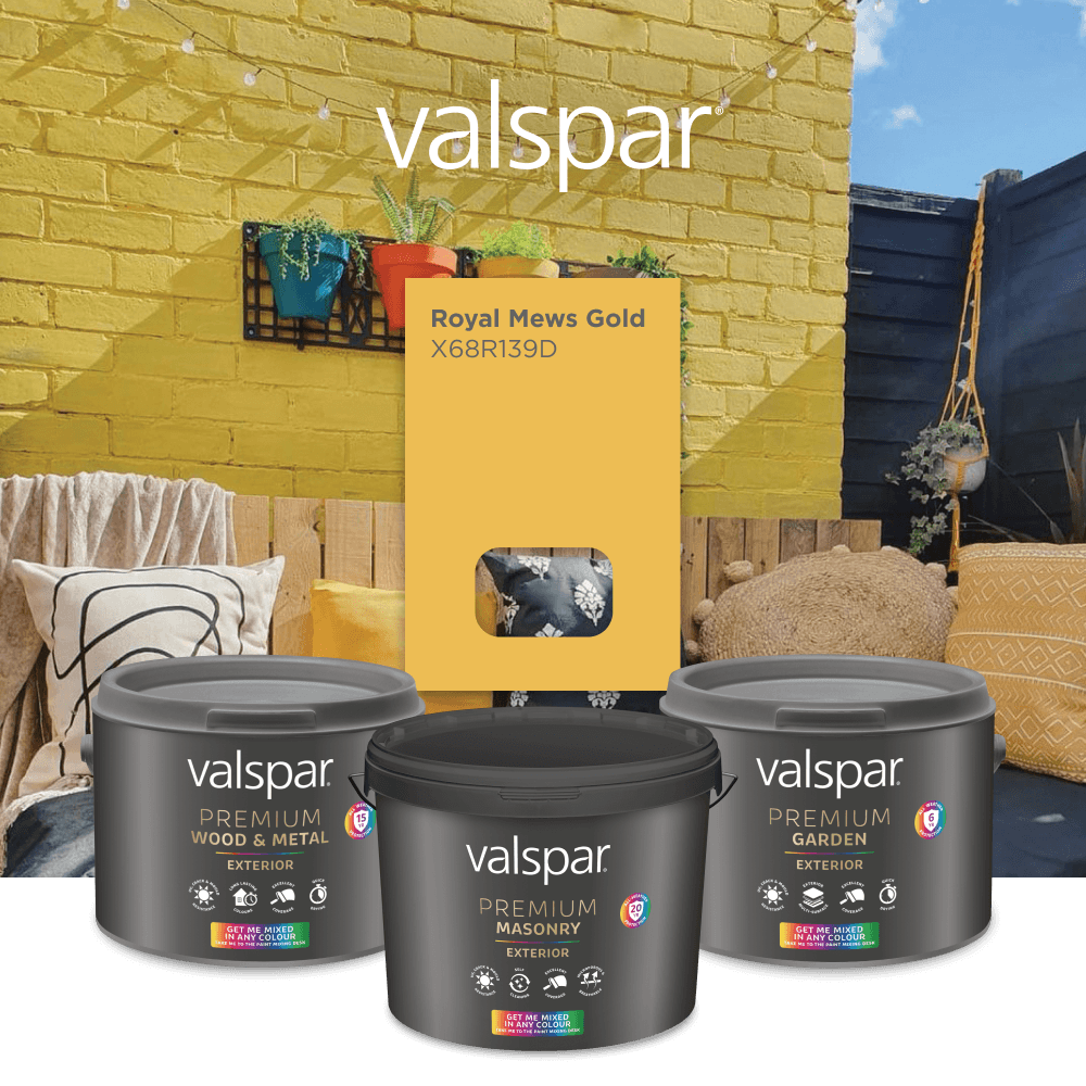 Sponsored banner for Long-term protection with Valspar Premium Masonry. Shop now button