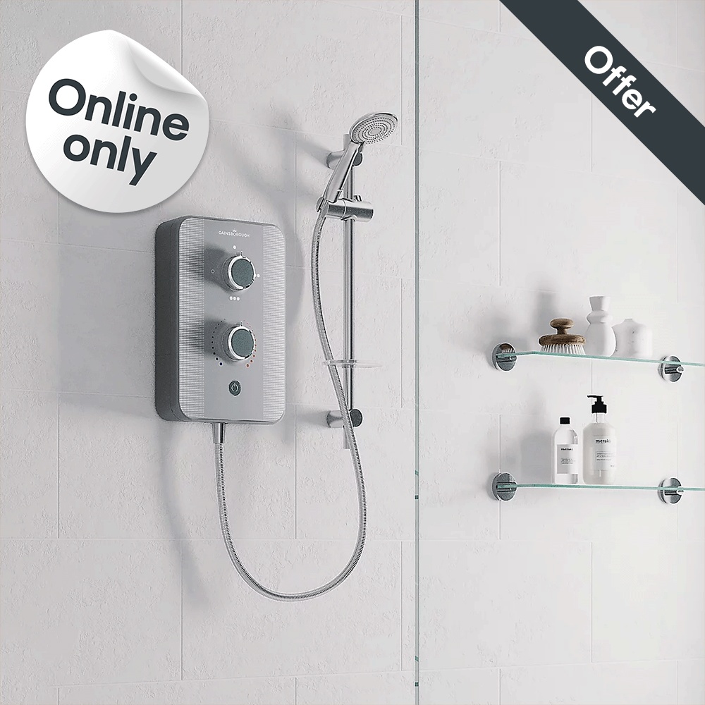 Offers on selected showers. Online only. Shop now.