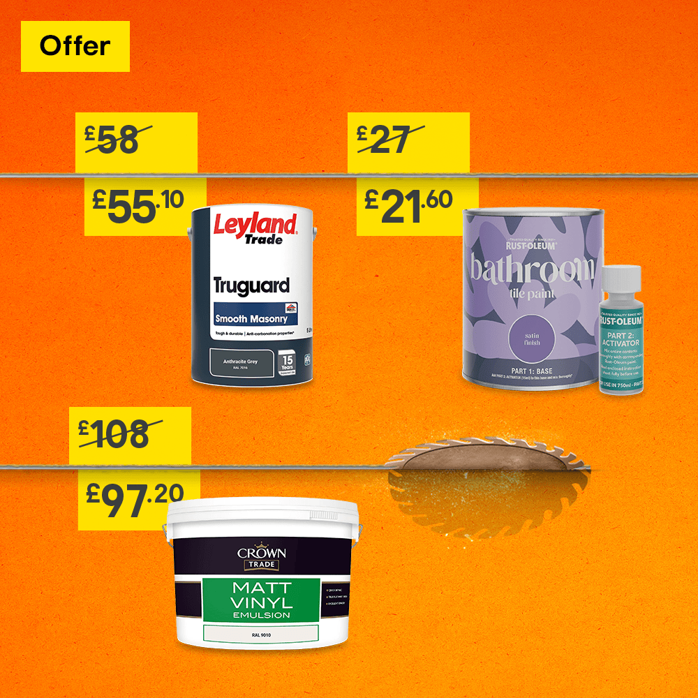 Prices cut on selected paint. Online only. Shop now.
