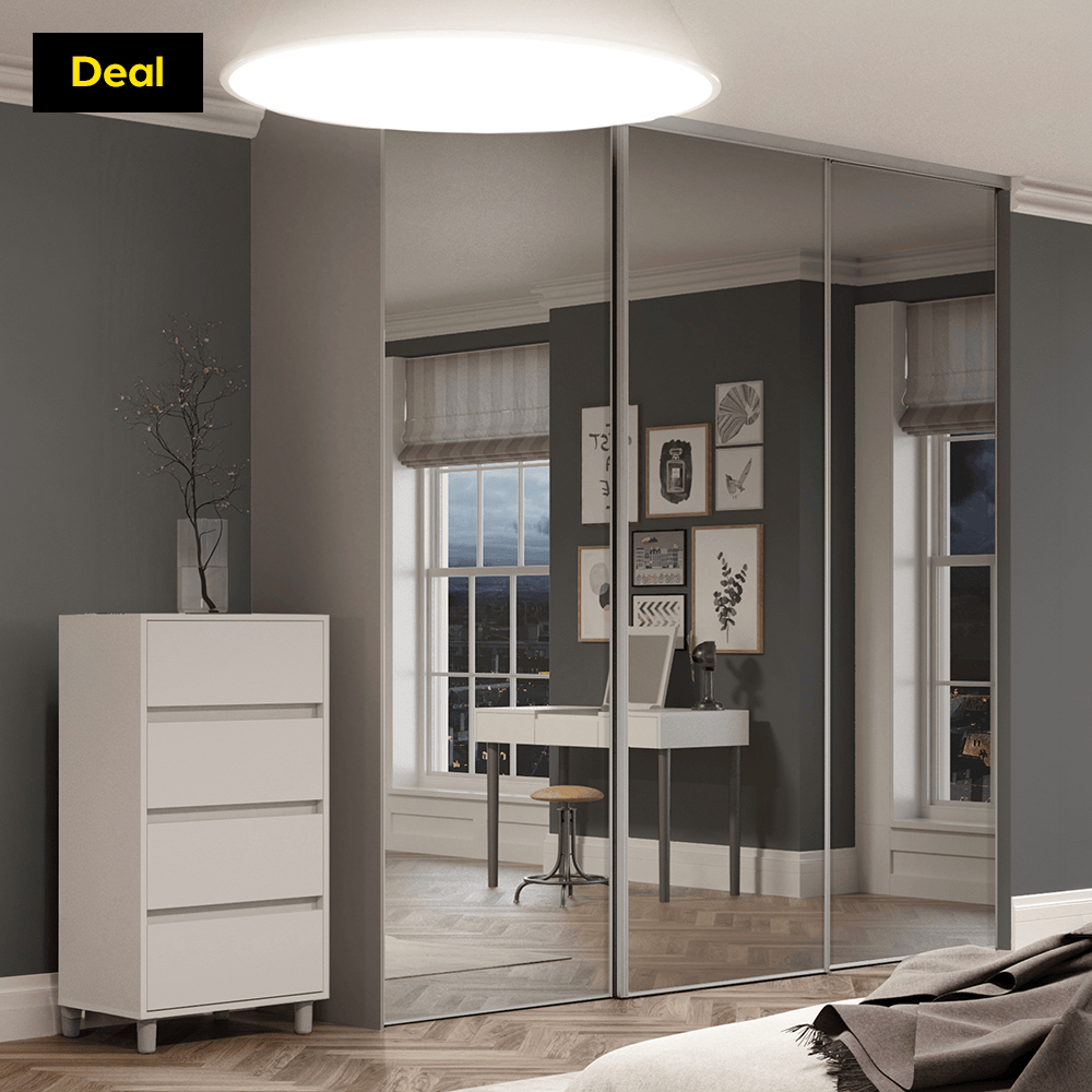 Up to 30% off selected sliding wardrobe doors. Terms and conditions apply. Shop now.