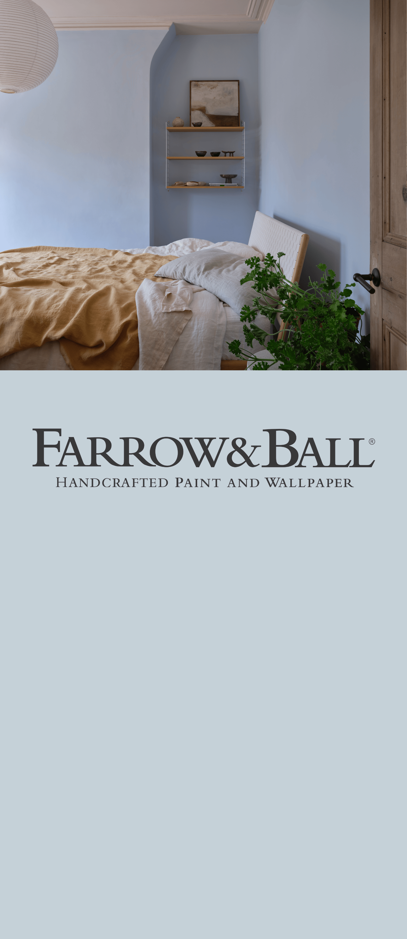 Sponsored. Farrow and Ball Banner X. Blue paint. Unrivalled colours, handcrafted in Dorset. Shop now
