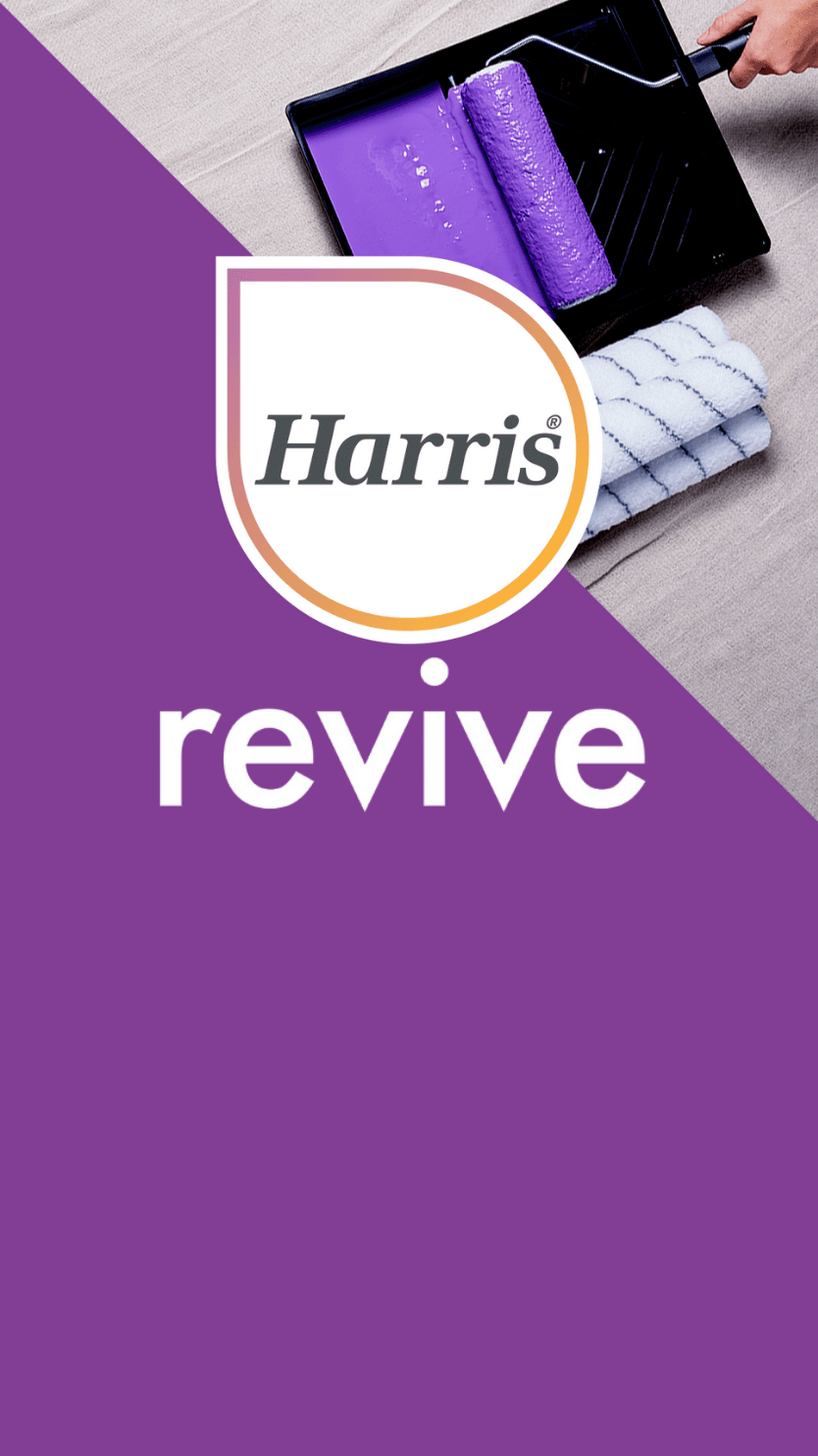 Sponsored - Banner X advertisement - Don't forget your Harris Revive Interior Kit! Harris Revive paint brushes and rollers. Shop now button