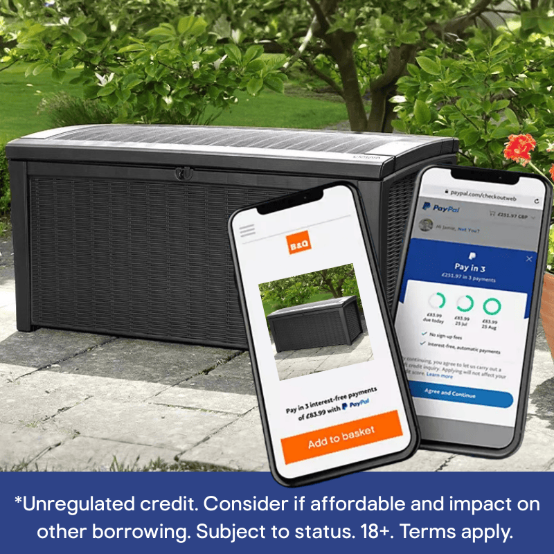 Sponsored banner for PayPal. Pay in 3. Find out more.