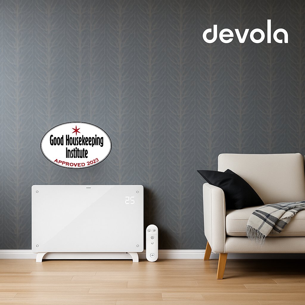 Sponsored Devola Glass Panel Heaters - Where Warmth Meets Style. Britain's most loved Smart Panel Heaters. Shop now button