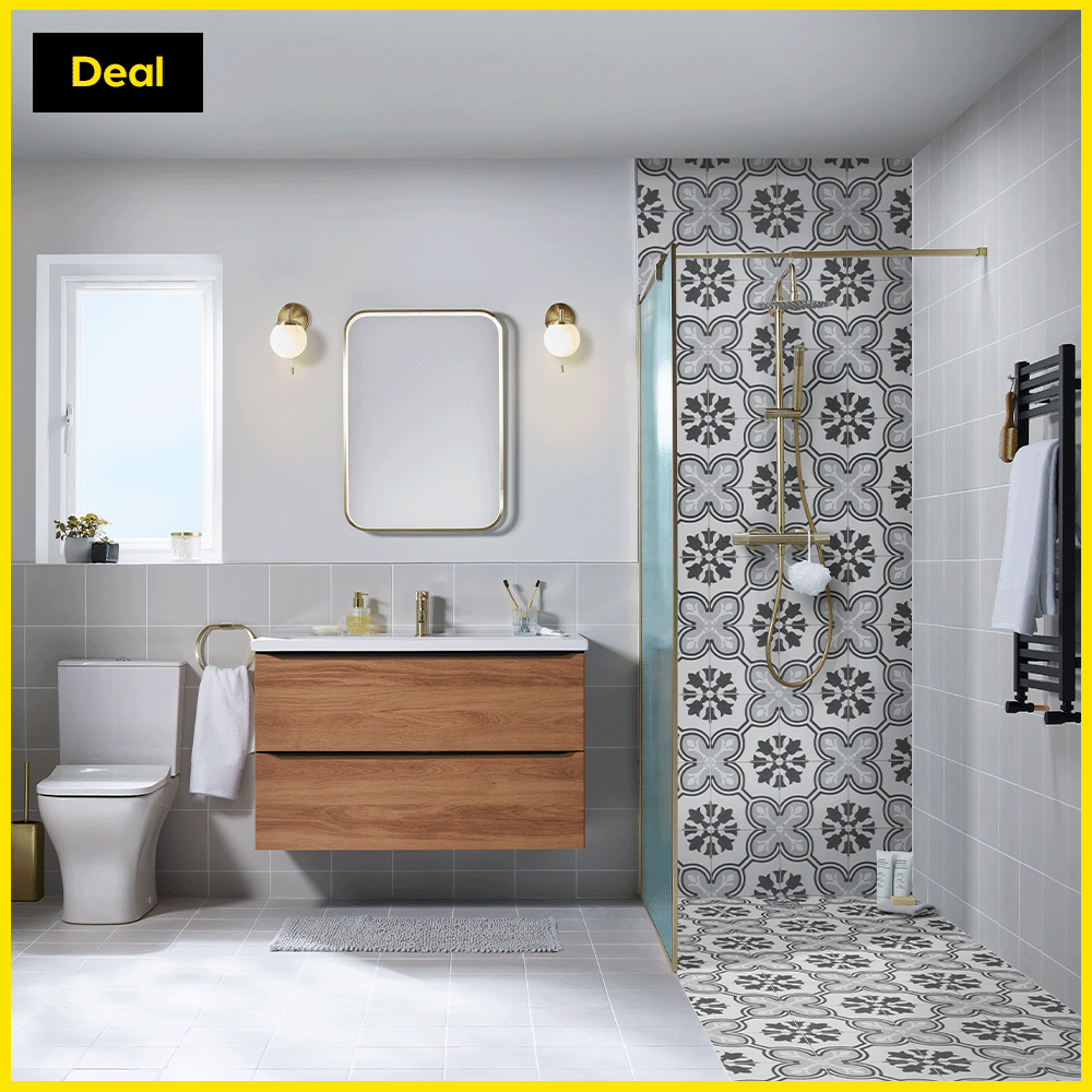 Up to 20% off bathrooms* Spend thresholds apply. Terms and conditions apply. 