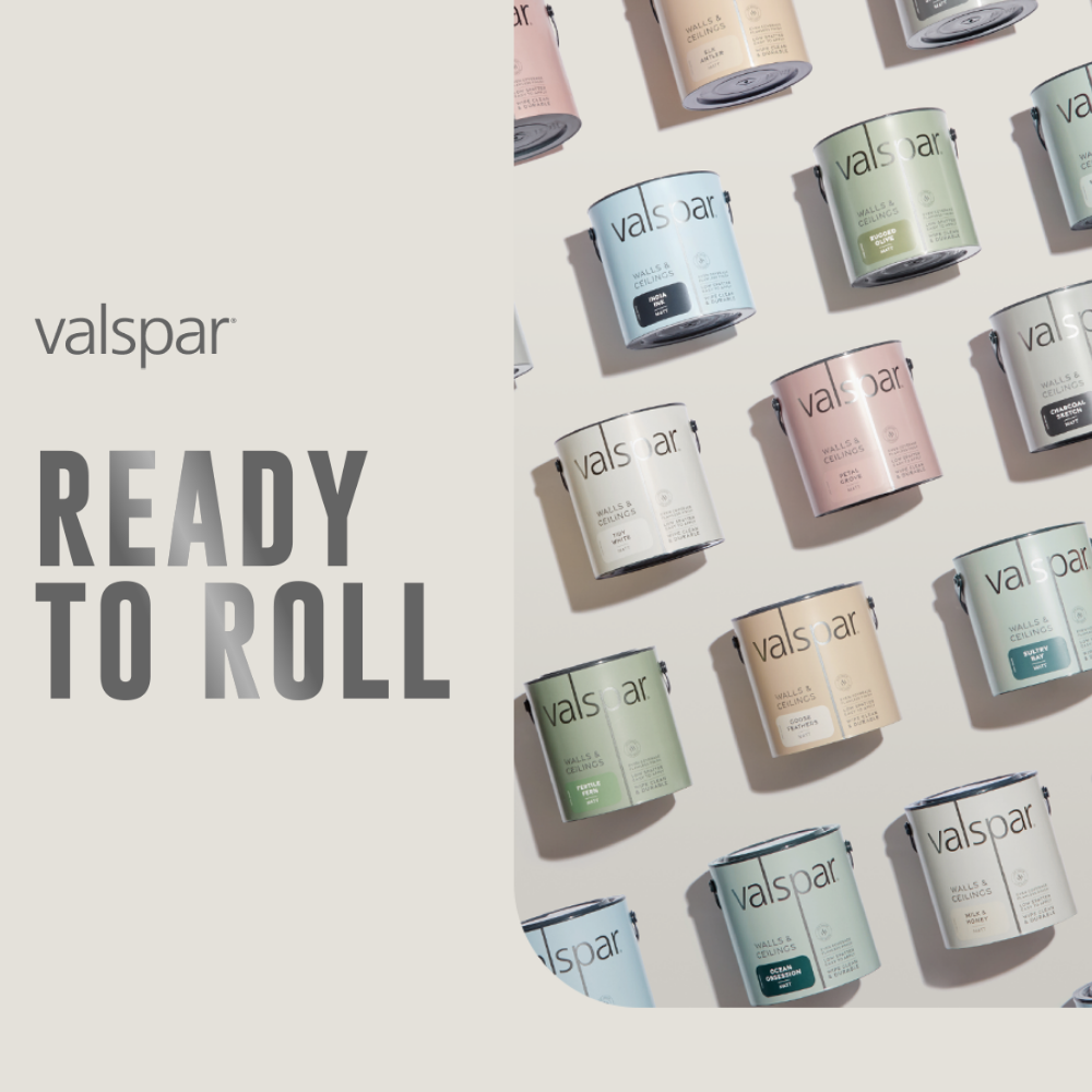 Sponsored banner for Valspar. 35 of our best-selling shades, ready mixed and ready to roll. Shop now. 