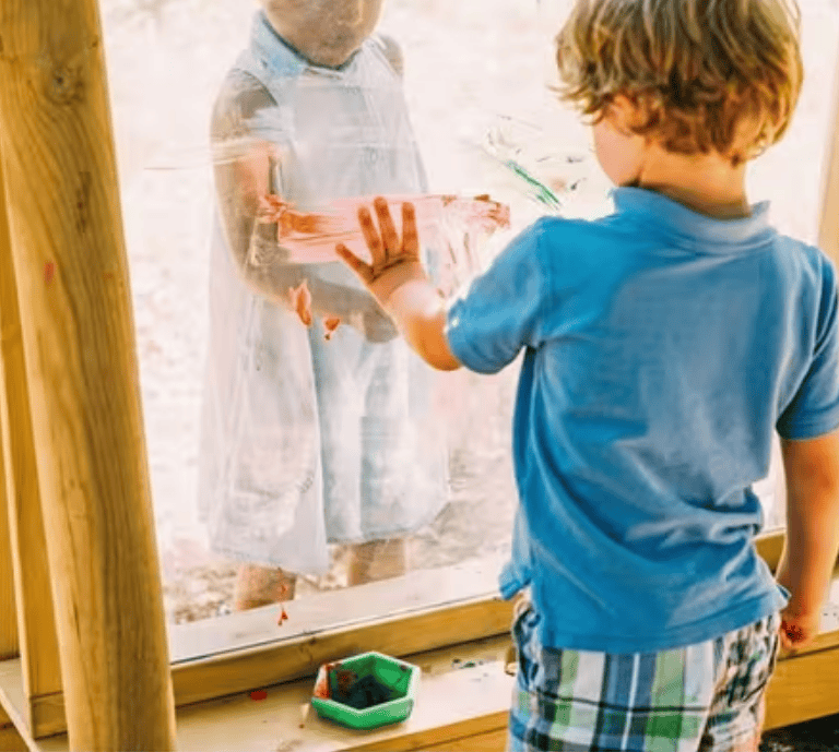 Banner for Plum outdoor toys showing Discovery Create & Paint Wooden Easel.