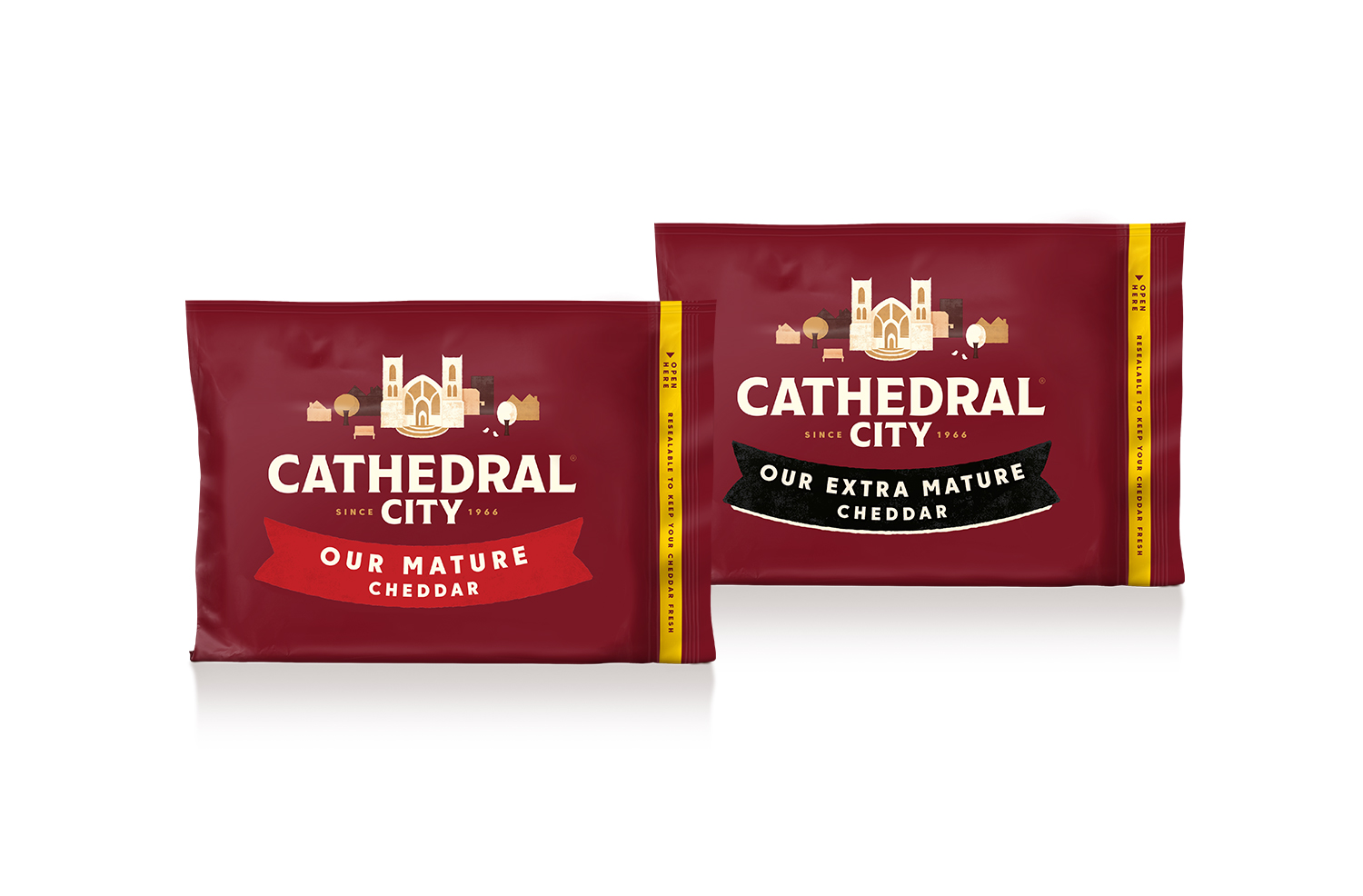 Enjoy the taste of creamy Cathedral City Cheddar made with 100% British milk sourced from our dedicated pool of farms.