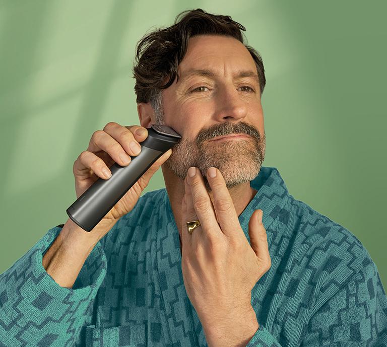 man shaving
