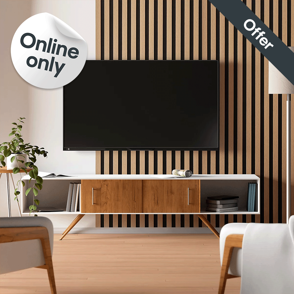 Offers on selected decorative wall panels. Online only. Shop now.