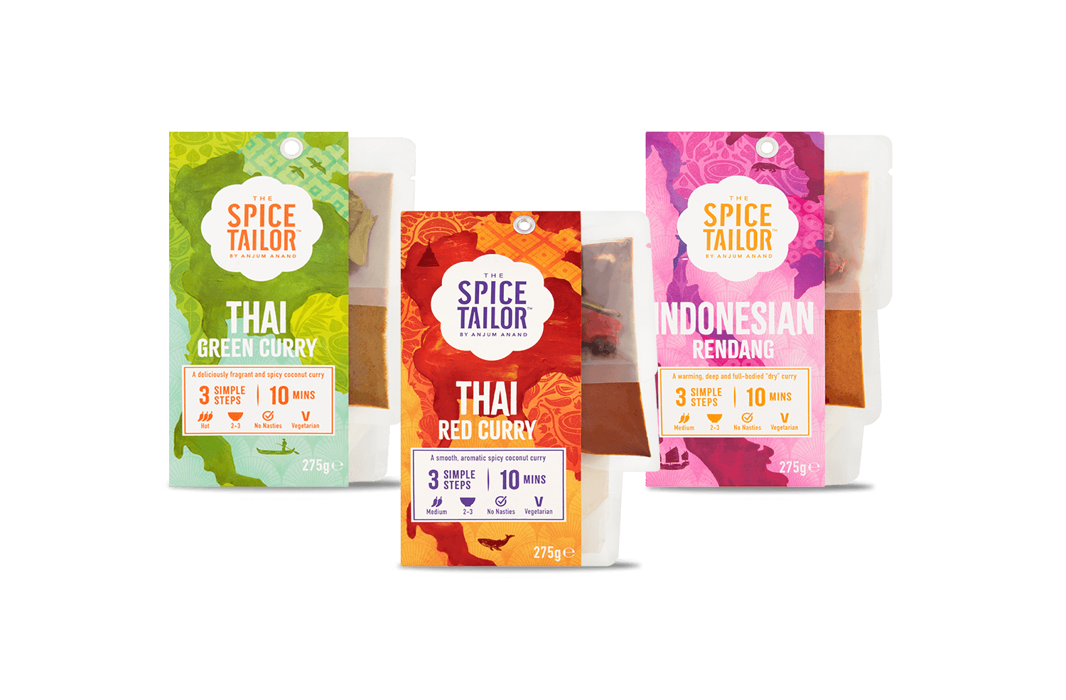 packs of The Spice Tailor kits