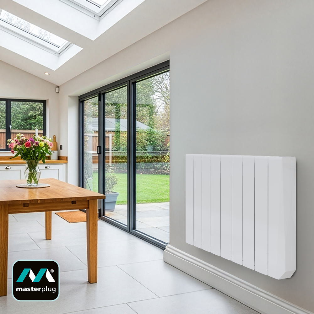 sponsored post of an oil radiator in a modern room