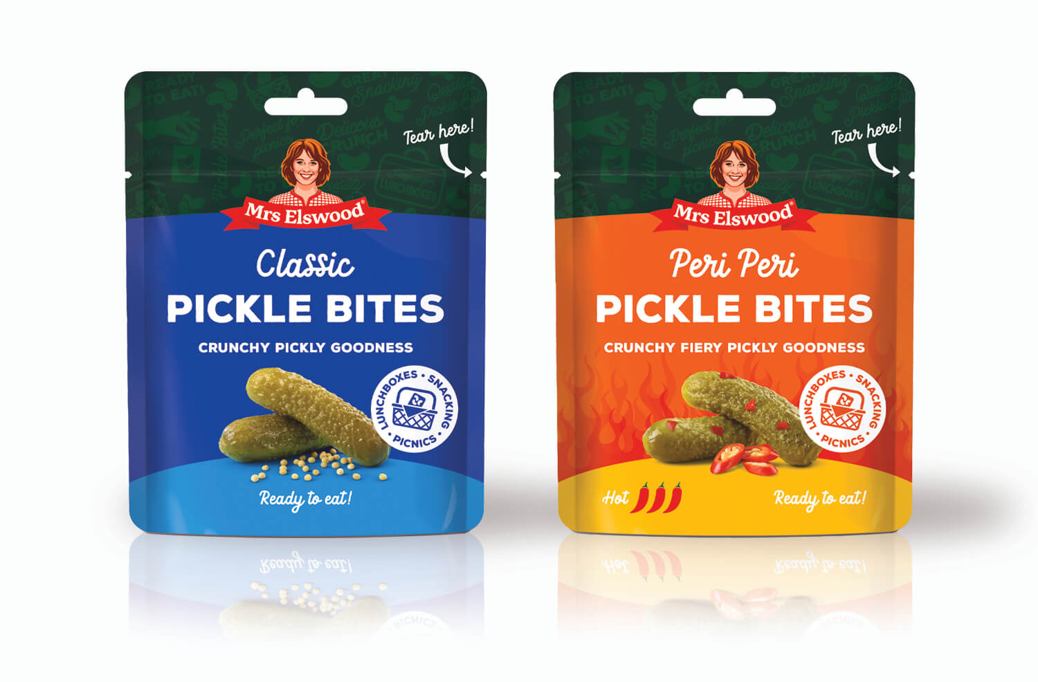 Mrs Elswood Classic Pickle Bites & Peri Peri Pickle Bites