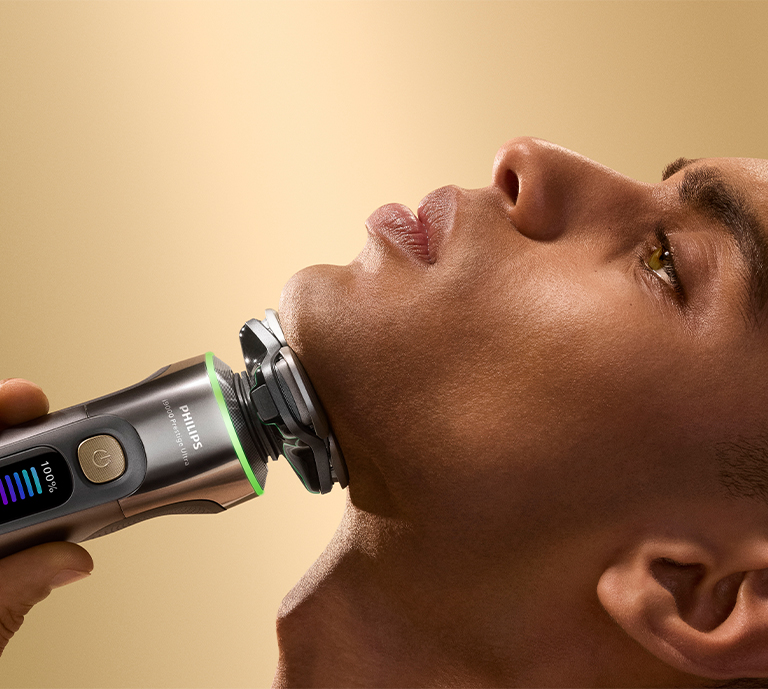 man shaving