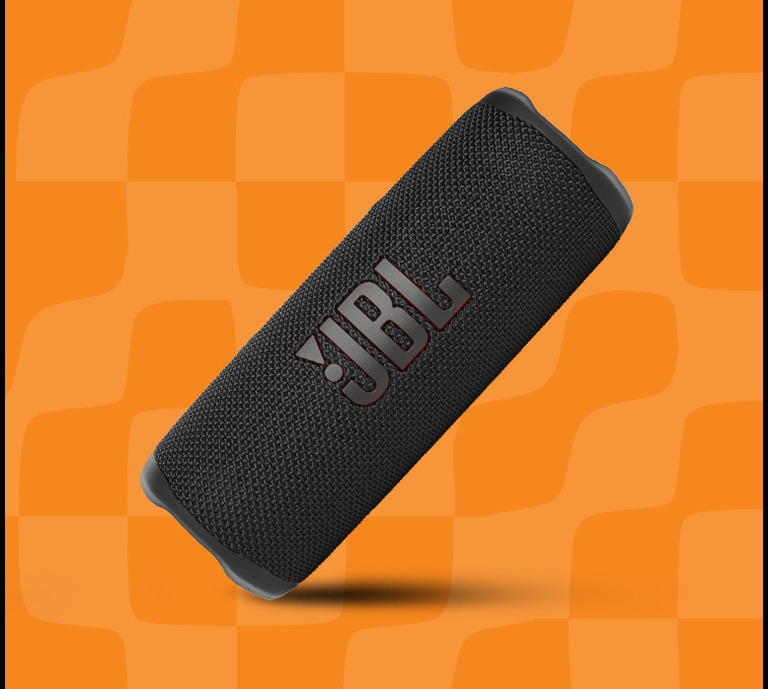 Image of a JBL wireless speaker