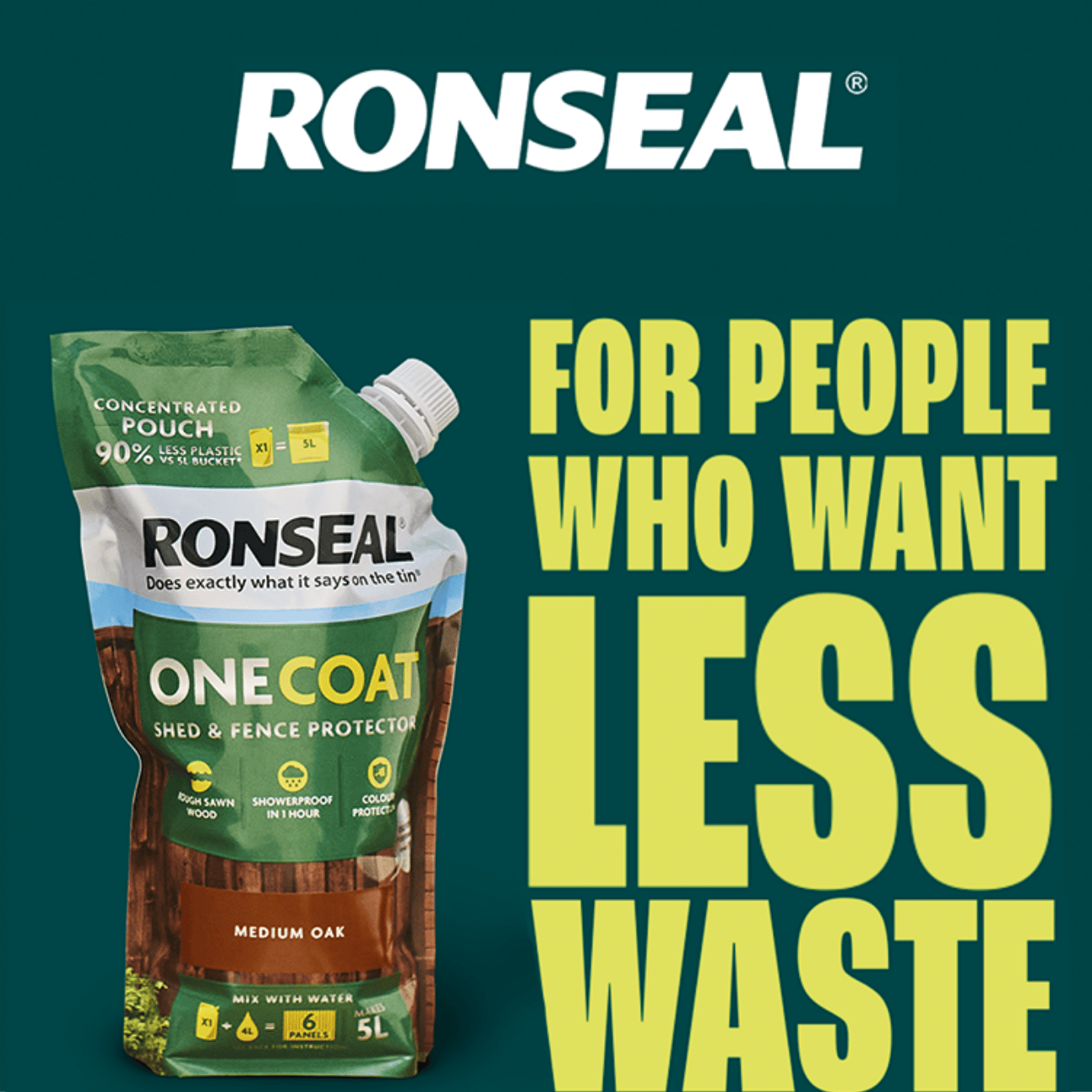 Sponsored - Banner X advertisement - Ronseal one coat shed and fence protector paint. Lasting protection in one coat. Shop now