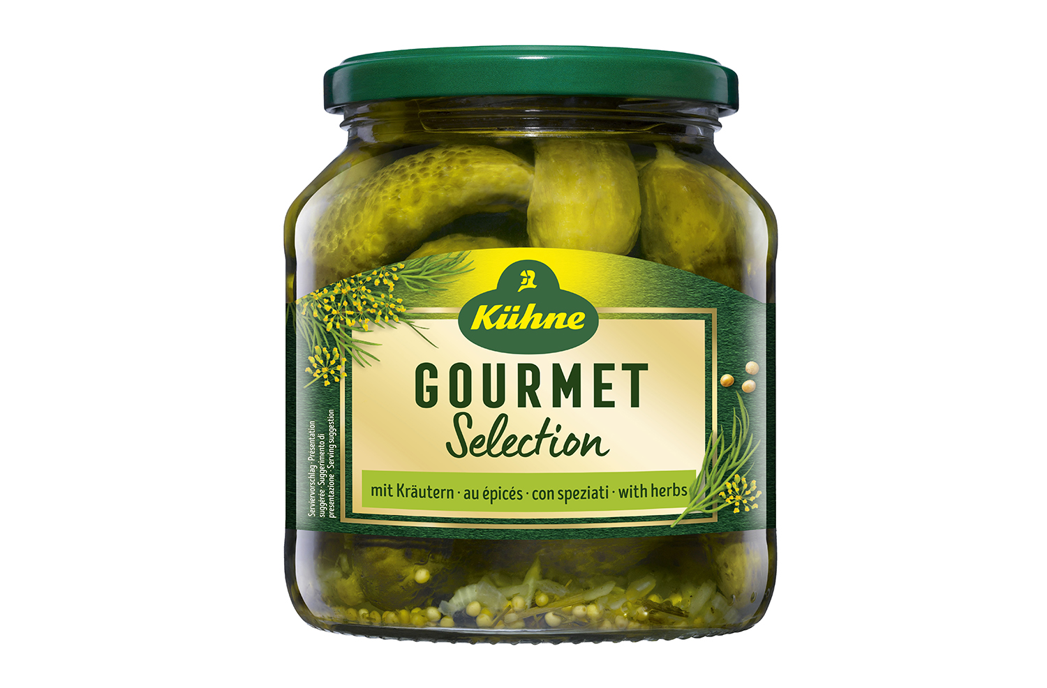 Delicious and crunchy, perfect in salads, sandwiches or on its own as a snack, packed fresh in a herb infused brine.