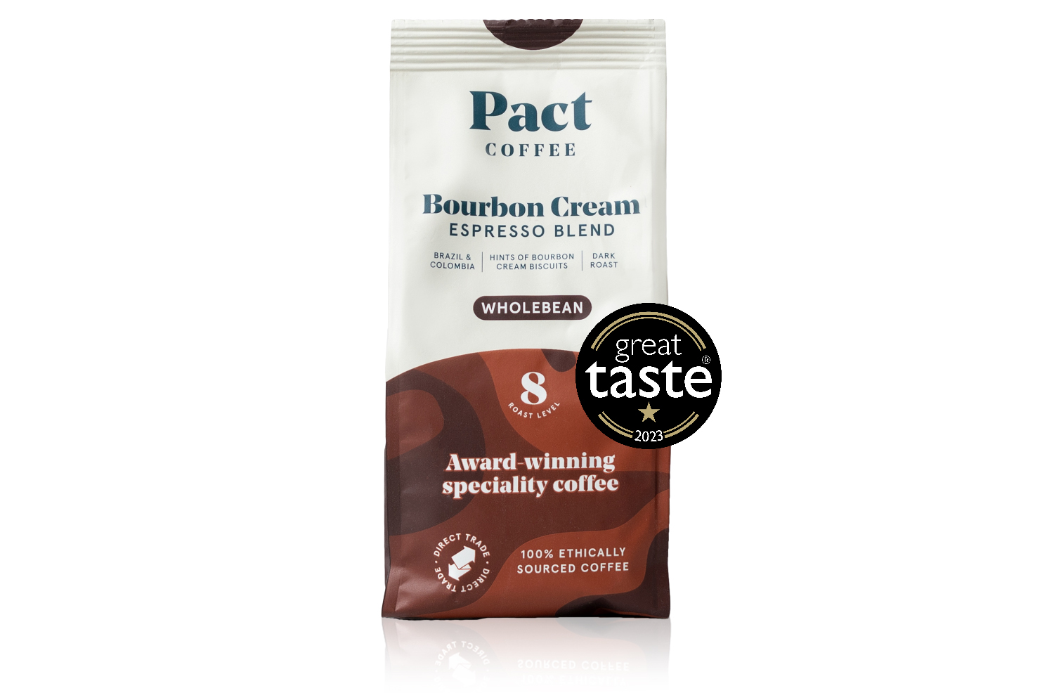 Bourbon Cream Espresso is a rich, indulgent espresso with award winning chocolatey notes – perfect for morning or afternoon pick me ups.