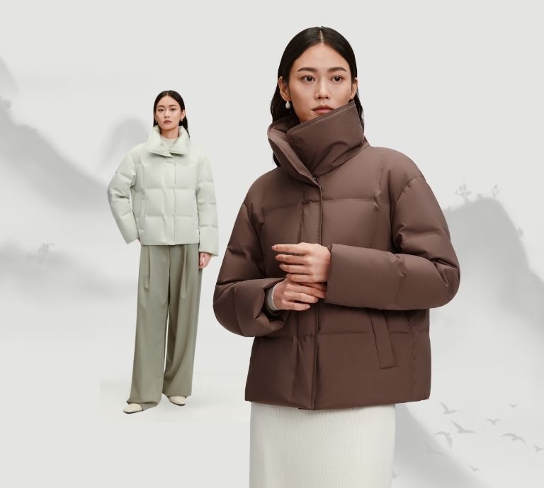 womens with business style down jacket