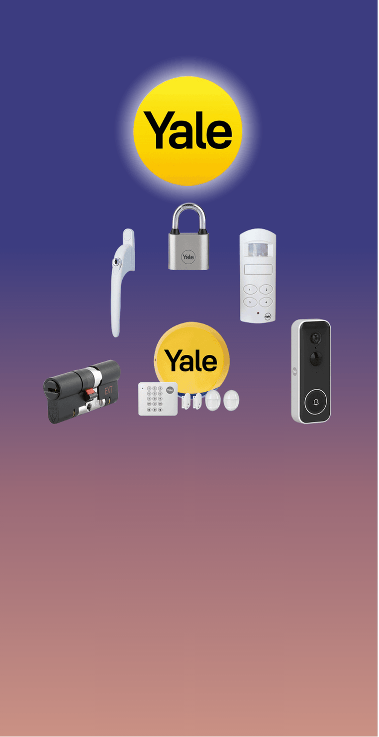 Sponsored Yale diy.com Banner X advert. Protect what matters most. Shop the Yale range.