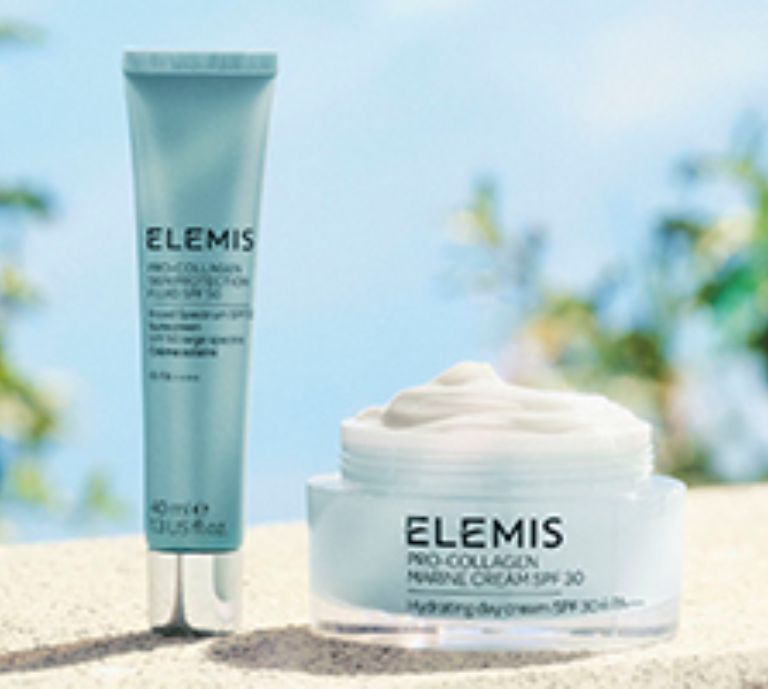 Pro-Collagen Marine Cream SPF30 & Pro-Collagen Skin Protection Fluid SPF 50 Displayed.