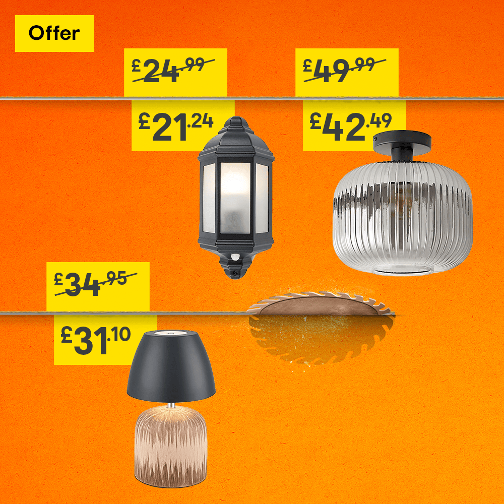 Prices cut on selected lighting. Online only. Shop now.