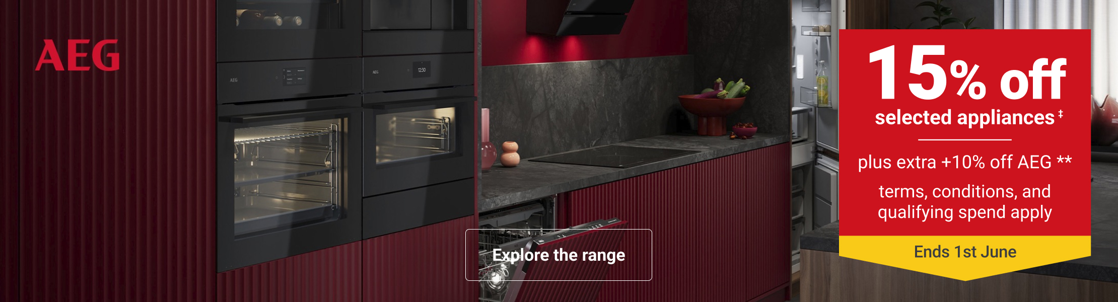 Click through to AEG kitchen appliances