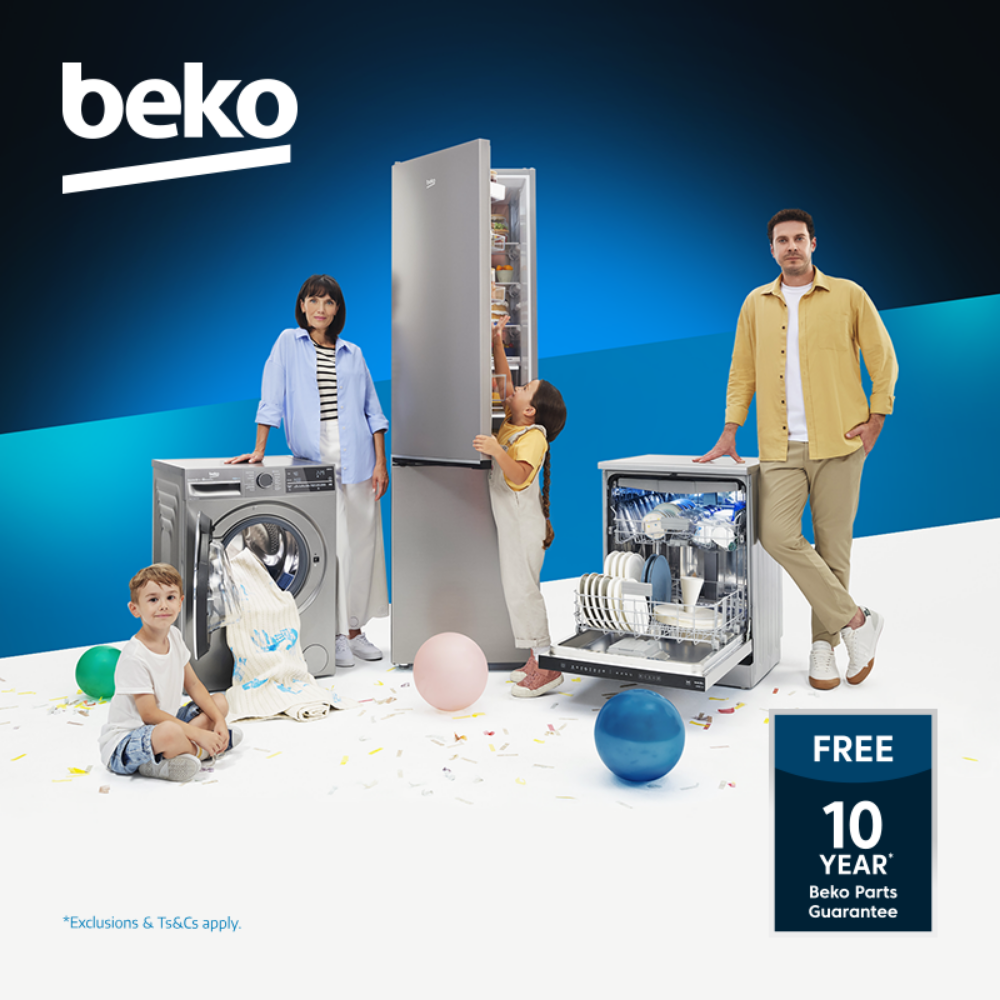 Sponsored banner for Beko. We stress test our appliances for whatever life throws at you. Shop now