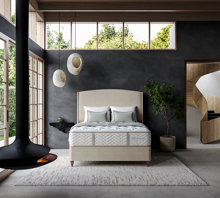 Sealy Posturepedic Exquisite mattress in bedroom 