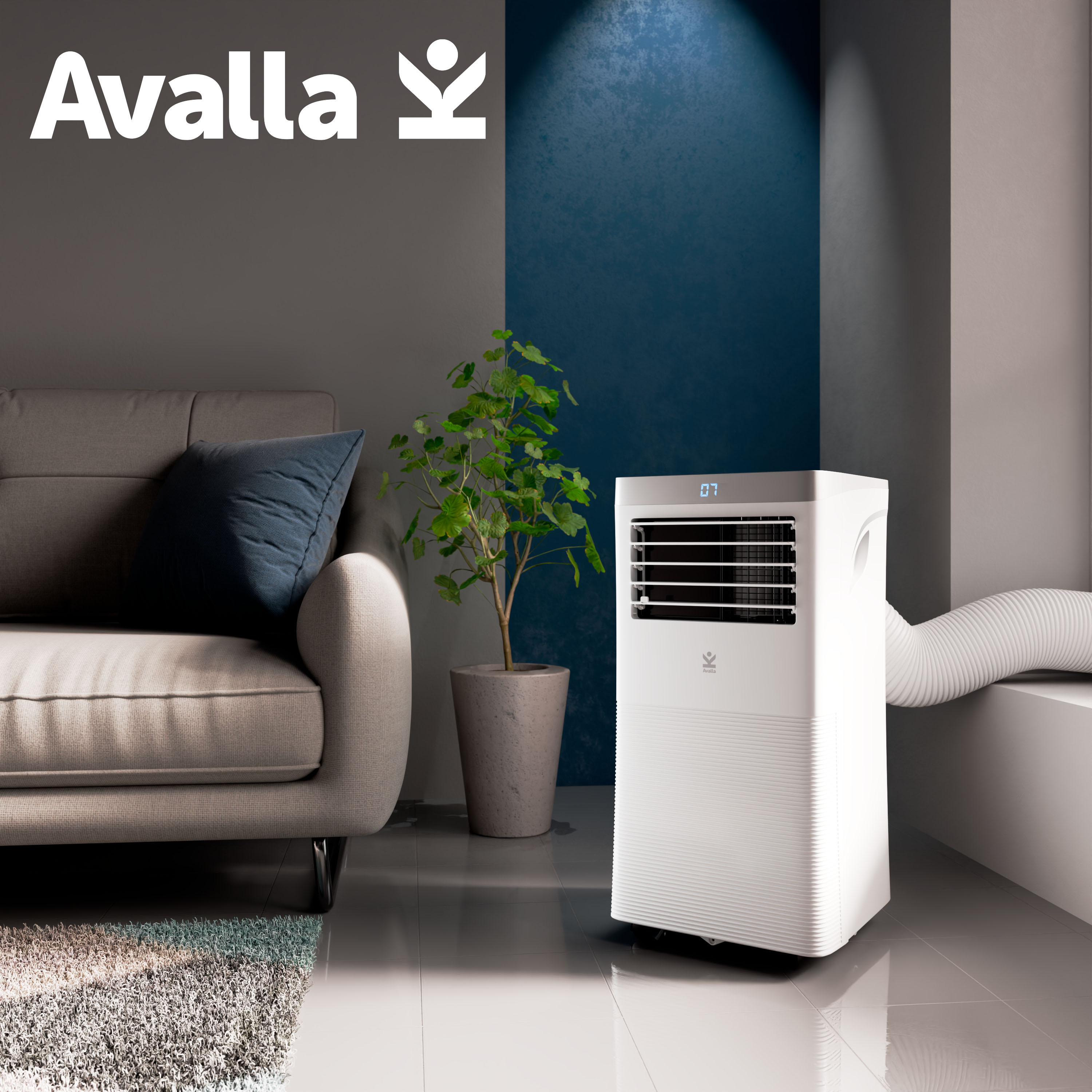 Sponsored - Banner X - Banner Advertisement for Avalla with a dehumidifier product image and shop now button.