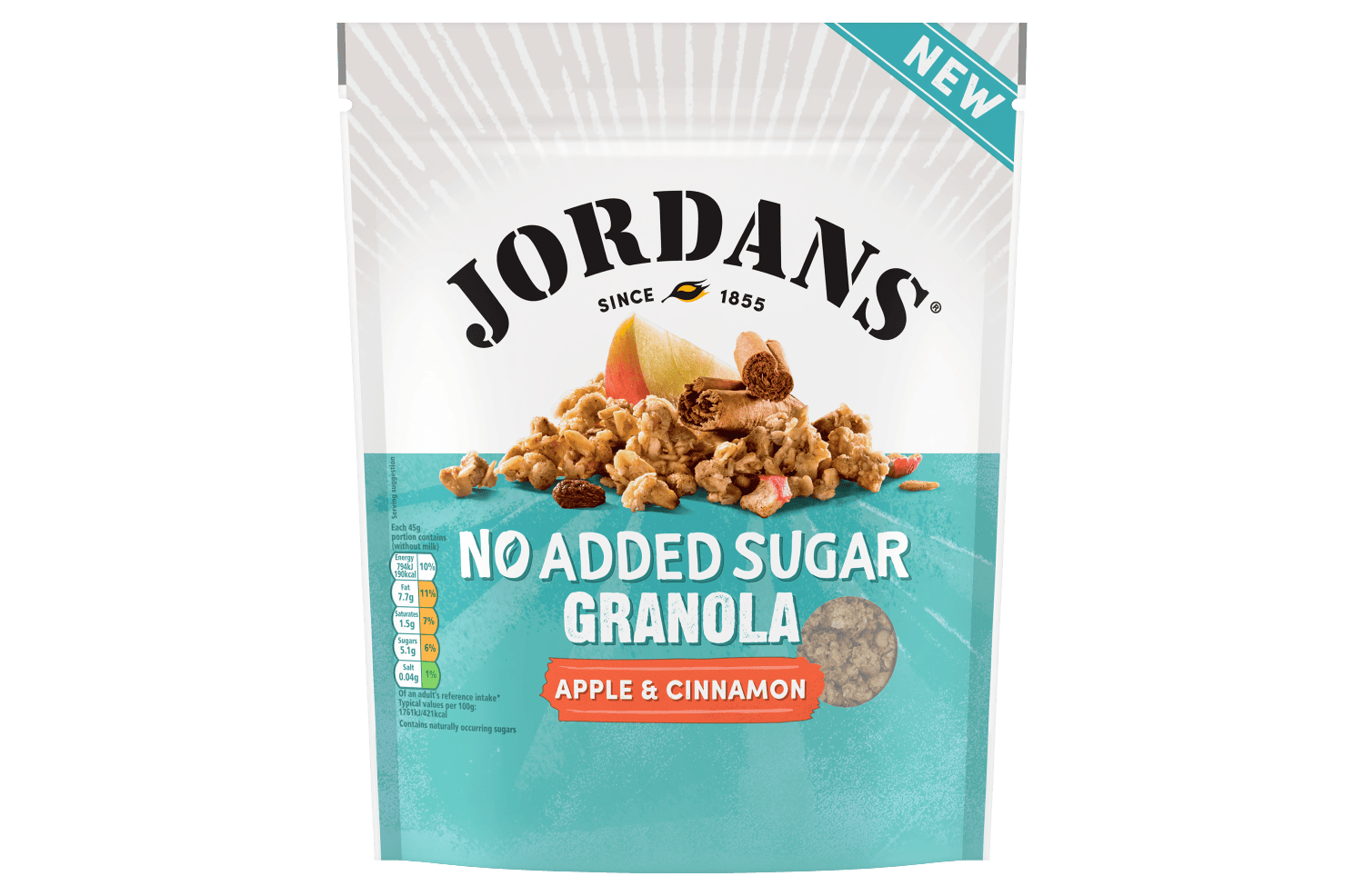 Start your day with Jordans No Added Sugar, with tasty wholegrain oats baked to perfection