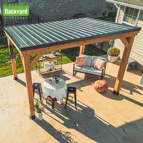 Arcadia Gazebo in a garden setting