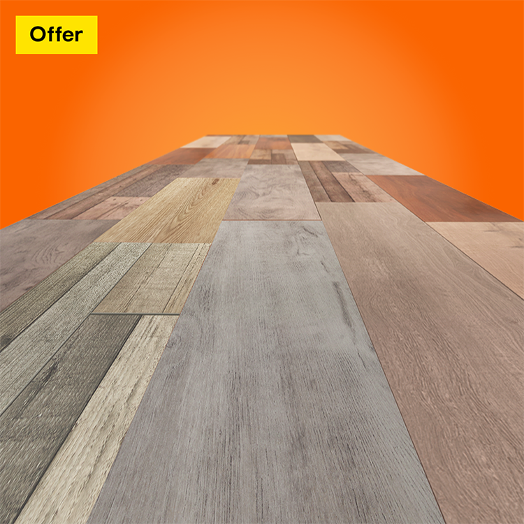 4 for 3 on selected laminate and luxury vinyl click flooring. Shop now.