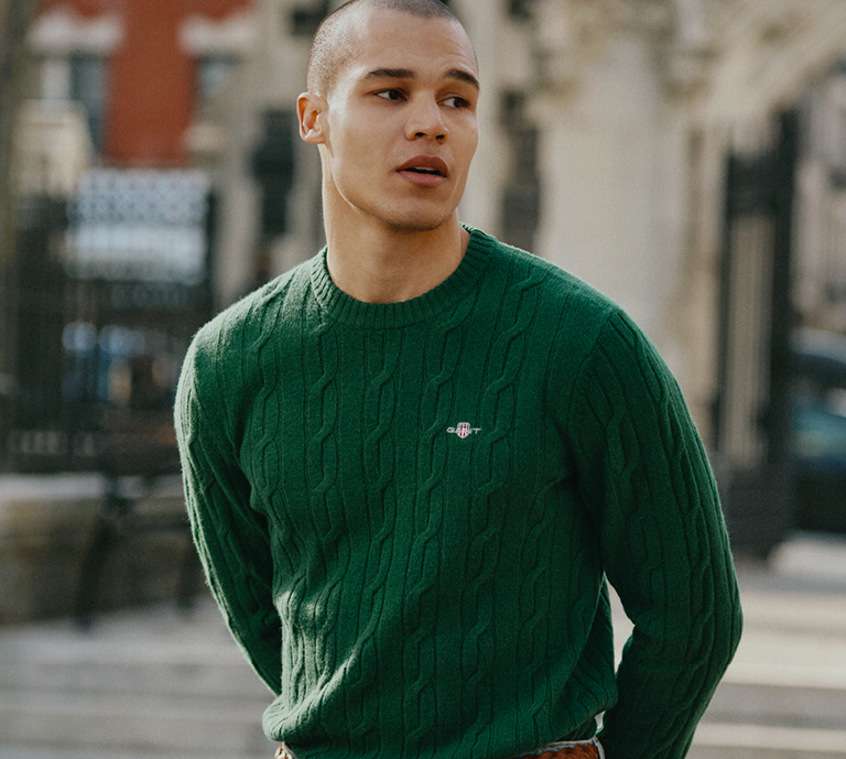 Image of man wearing Gant clothing