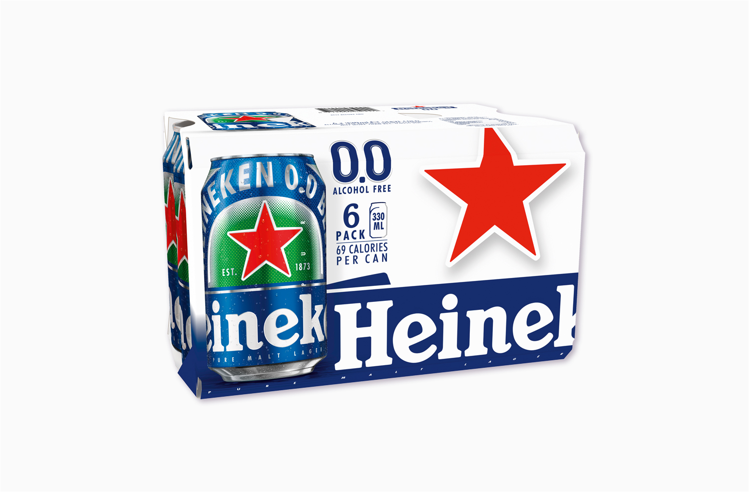 Packshot image of Heineken 0.0% 6 pack 